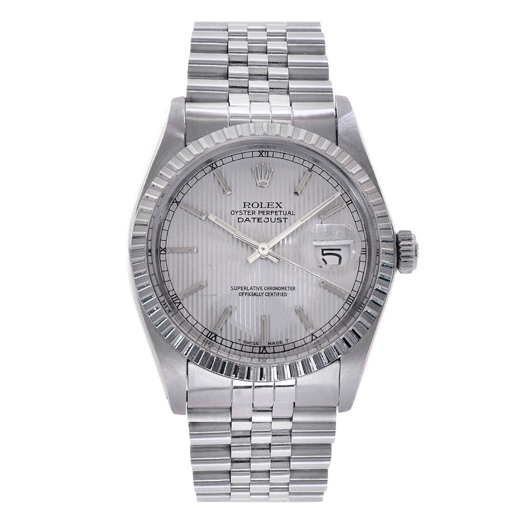 Rolex Datejust 36mm Stainless Steel Watch Silver Index Dial