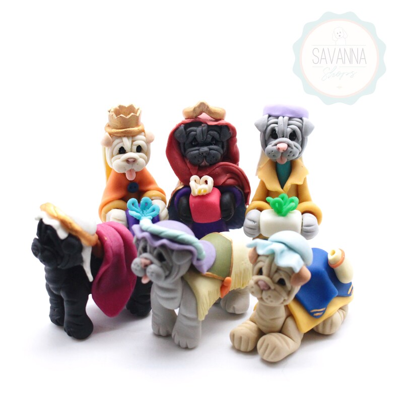 Dog Nativity Sharpei Nativity sets Etsy