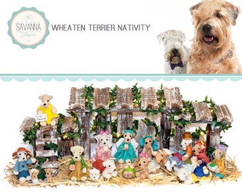 Dog Nativity, Wheaten Terrier, Nativity sets