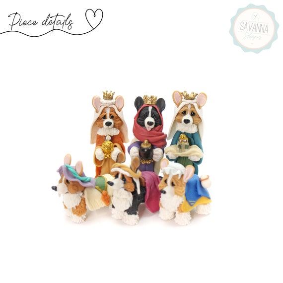 Handmade Welsh Corgi Dog Nativity Set: Dog Lover Gift - Etsy