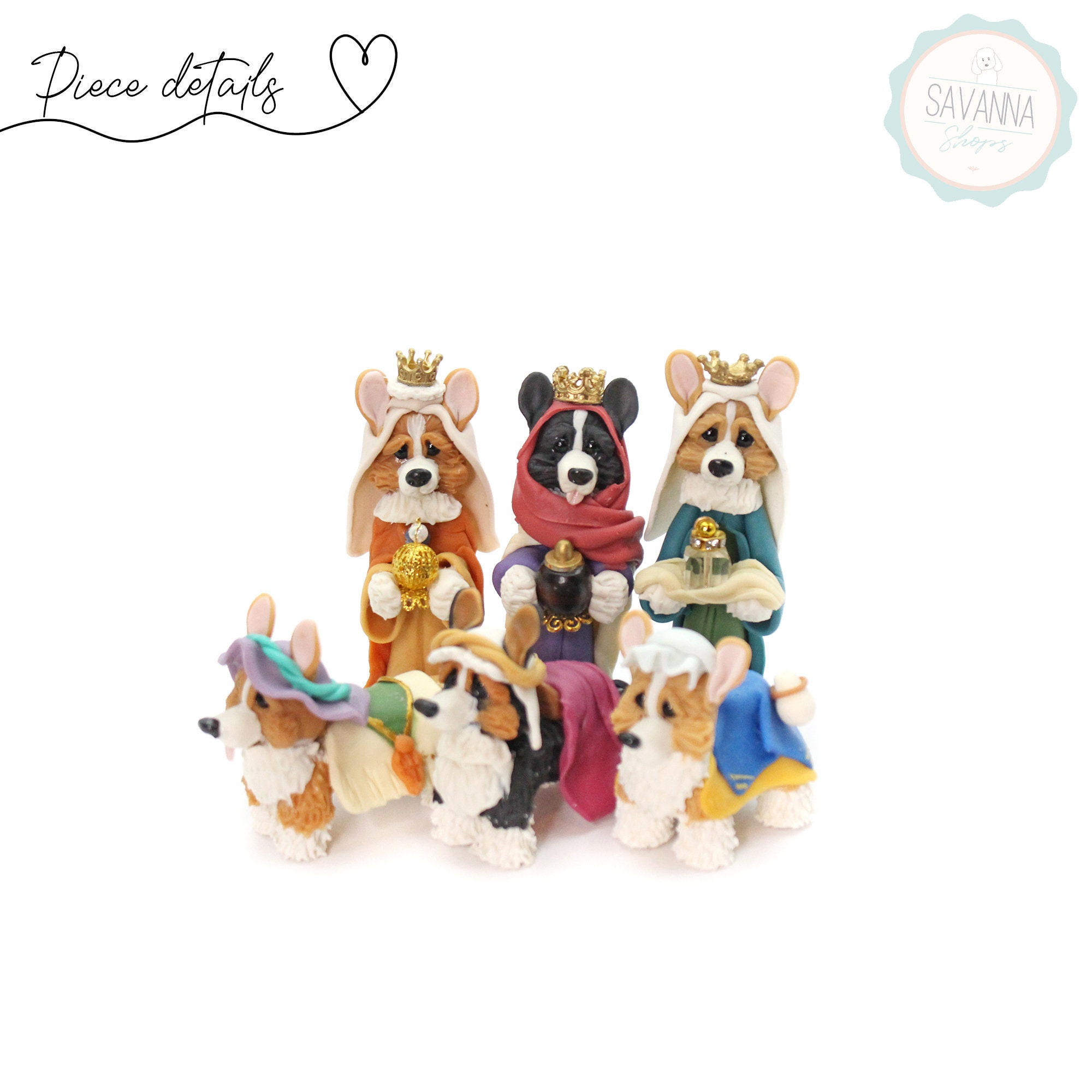 Handmade Welsh Corgi Dog Nativity Set: Dog Lover Gift - Etsy