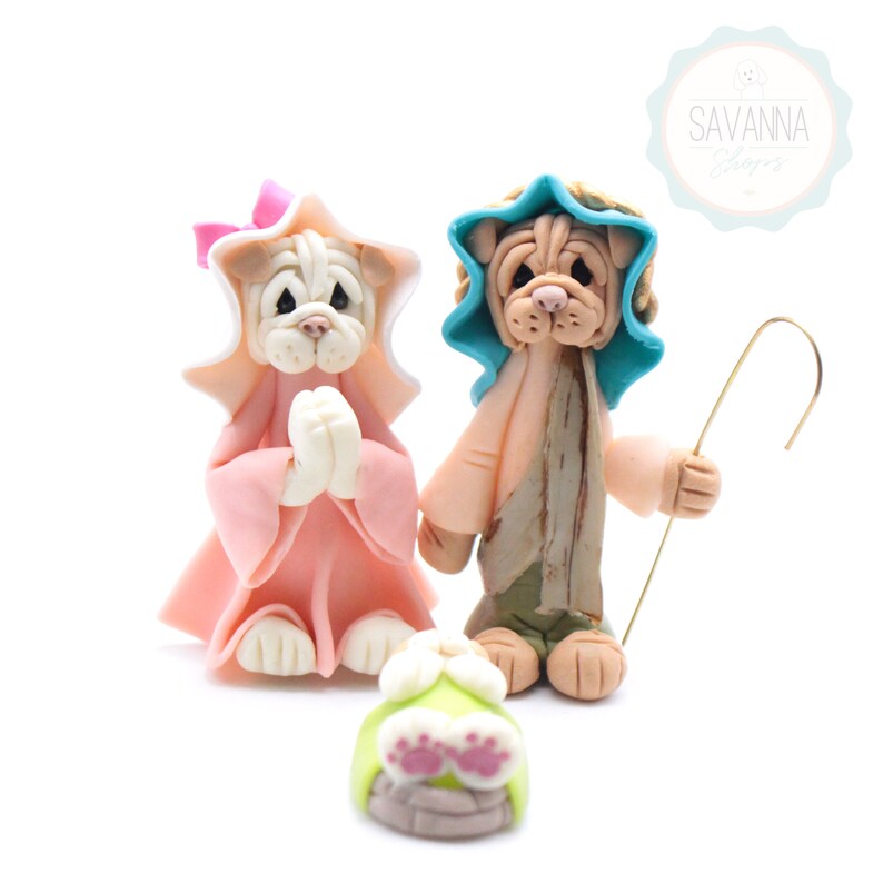 Dog Nativity Sharpei Nativity sets Etsy