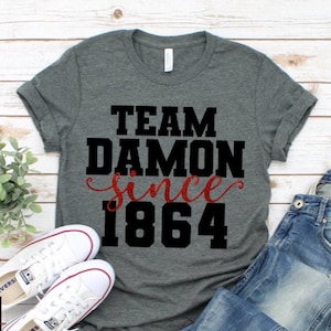 Team Damon Hello Brother, Vampire Shirt, Team Salvatore Shirt, Fan Gift Idea, Salvatore Brothers, Salvatore Since 1864