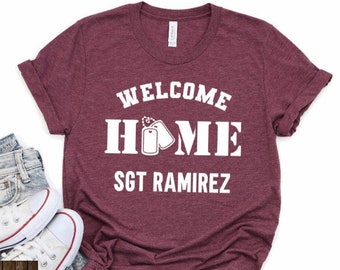 Welkom Home Man Vriend Familie Leger Militaire Inzet Shirt