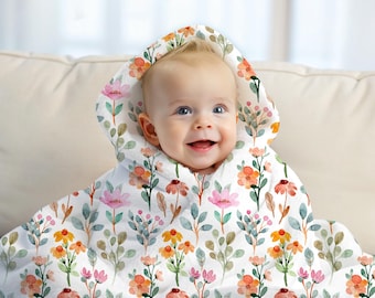 Cottagecore Wildflower Pattern, Velveteen Plush Blanket, Watercolor Floral Throw, Spring Bedding for Girls, Whimsical Nursery Decor