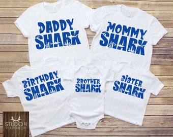 Matching Family Shirts Family Shark Shirts Mommy Shark - Etsy