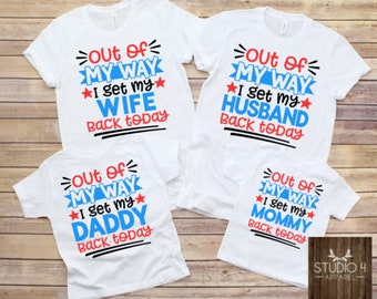 Matching Family Army Militaire Inzet Homecoming Shirts