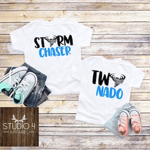 Matching Sibling Shirts, Twonado Storm Chaser, Two Year Old Birthday, Matching Kids Set, Birthday Party Shirts, Big Little Brother Sister