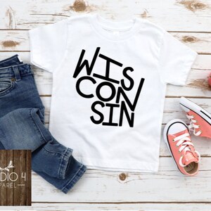 Toddler Shirt, Wisconsin Shirt, Wisconsin State Shirt, Midwest Wisconsin OPE Kids Shirt, Sports Shirts for Boys, Wisconsin Bodysuit