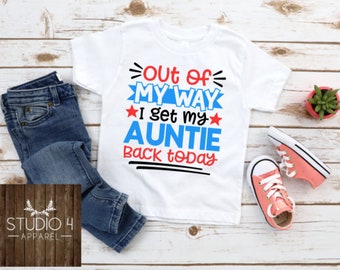 Welkom Home Tante Shirt, Out of My Way, I Get My Auntie Back Today, Military Homecoming Shirt, Soldier Homecoming Shirt, Deployment Shirt