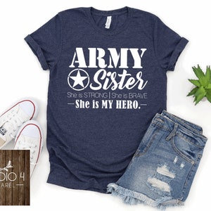 Army Sister Shirt Military Sister Shirt Women's Army - Etsy
