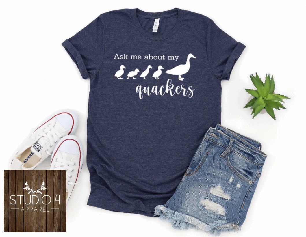 Ask me About my Quackers Duck Mom Shirt Funny Duck Gift | Etsy