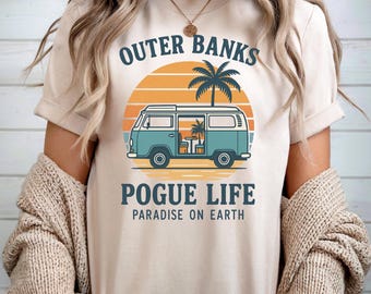 Outer Banks Pogue Life Tee, P4L, JJ Maybank, Fan Gift Idea, OBX, Once a Pogue, Always a Pogue, Summer Vacation Apparel, Gift for Travelers