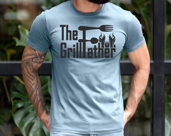 Grillfather Tee - Fun BBQ Unisex Jersey T-Shirt, Father's Day Gift, Cookout Apparel, Grilling Enthusiast Shirt, Summer BBQ Wear