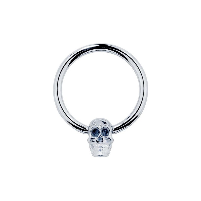 white gold captive bead ring