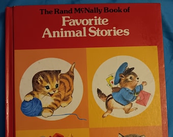 Favorite Animal Stories - Rand McNally HB children's book - adorably illustrated!