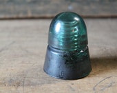 Hemingray Petticoat glass insulator, beehive insulator, telephone insulator, telegraph insulator, electric insulator, vintage glass