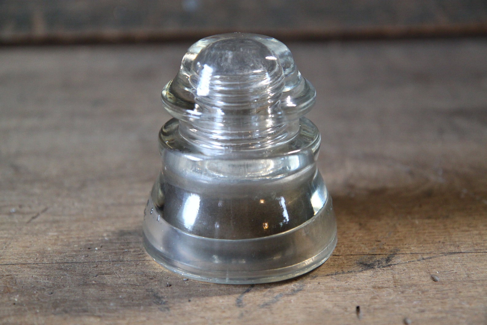 Hemingray 45 clear glass insulator electric insulator Etsy