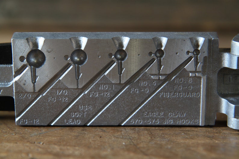 Lead fishing molds sinker mold jig head mold Palmer Etsy