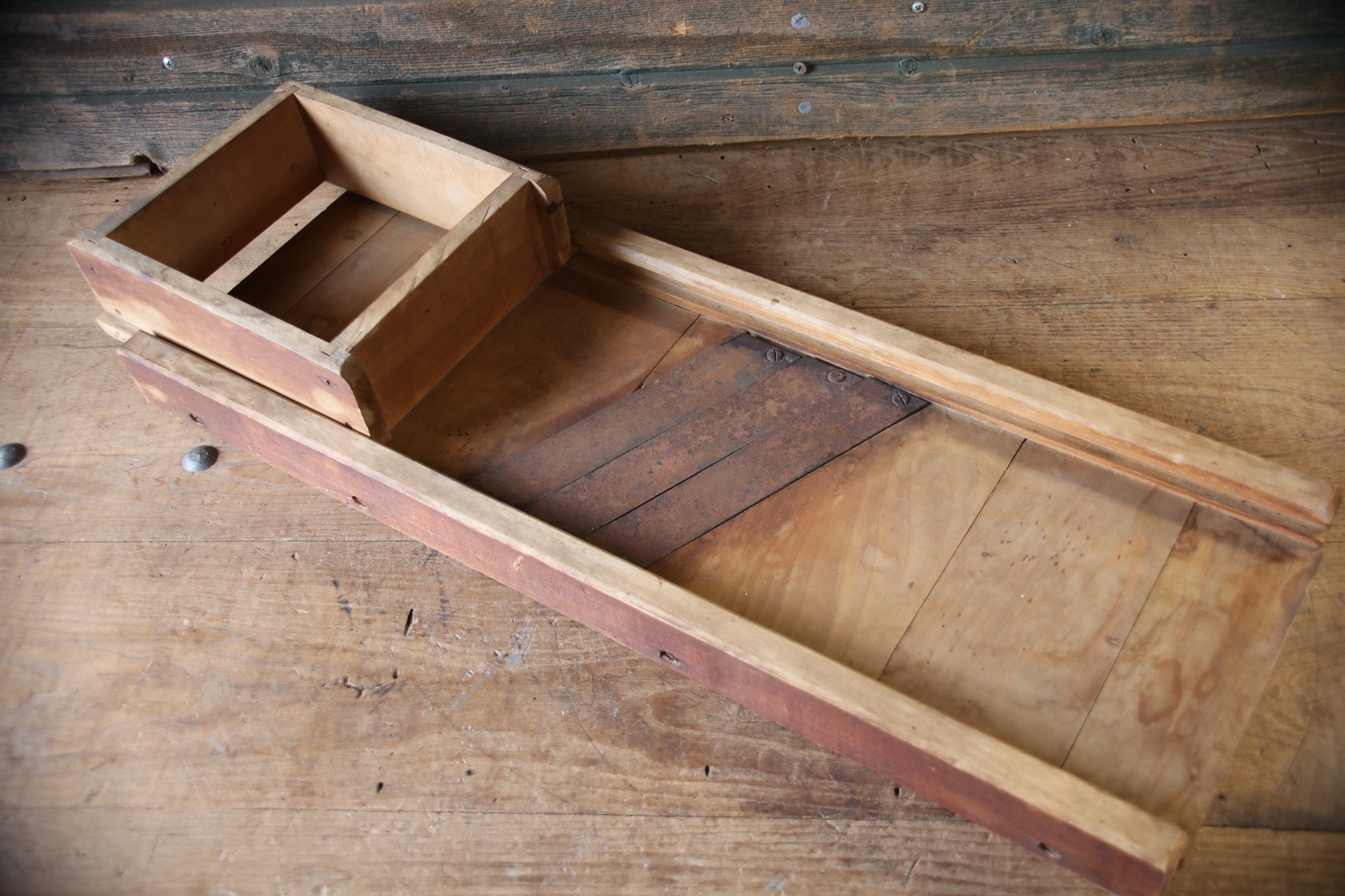 Vintage wood kraut cutter cabbage cutter lettuce cutter Etsy