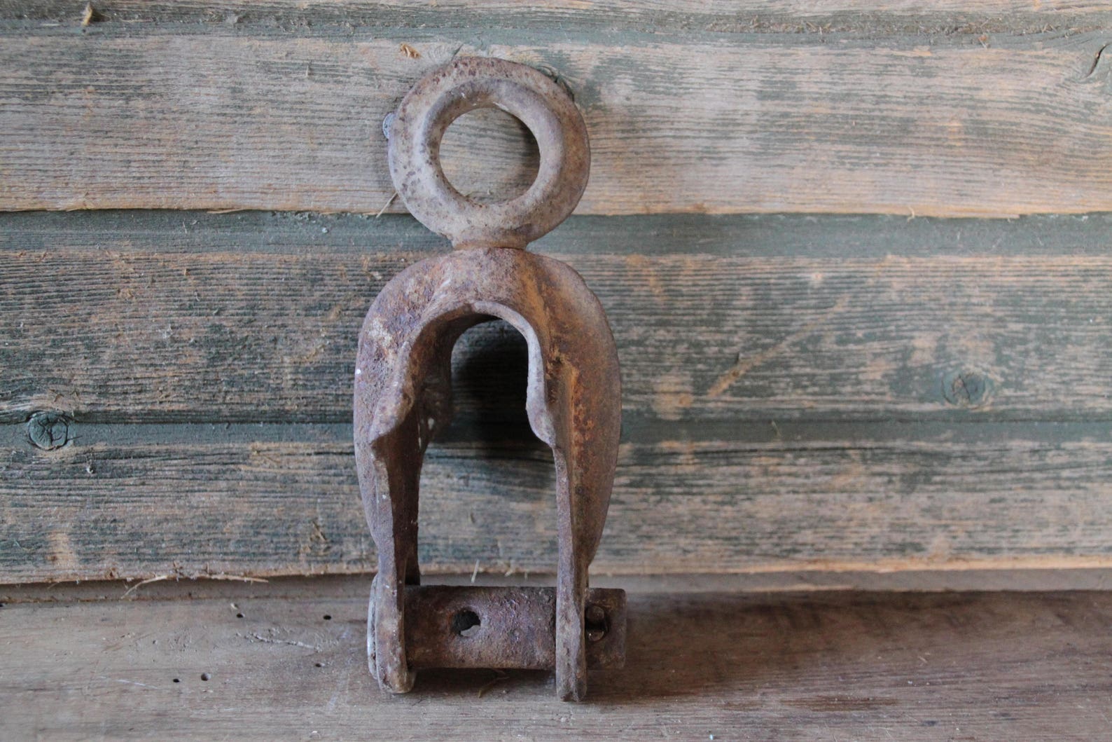 Metal pulley housing wood pulley frame farm pulley Etsy