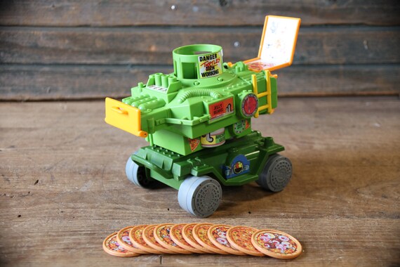 Teenage Mutant Ninja Turtles Pizza Thrower Tmnt Vehicle Etsy