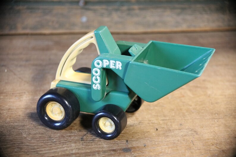 skid steer loader toy 1980s toys construction toys Buddy L Scooper toy