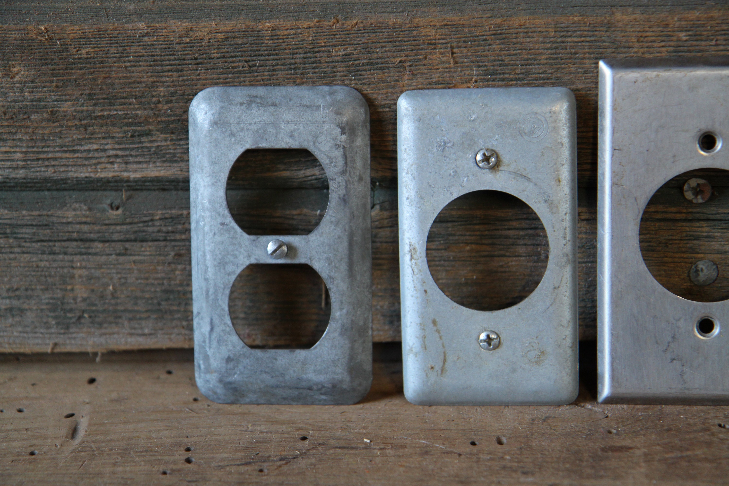 Lot of metal outlet covers electrical outlet covers light Etsy