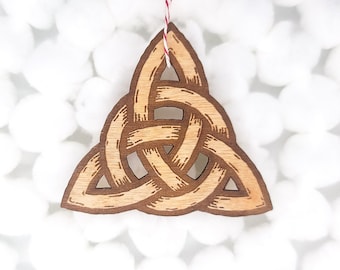 Celtic Knot Tree Ornament | Wooden Tree Ornament