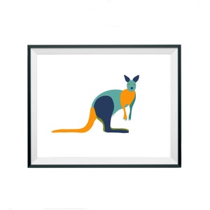 Koala Kangaroo Minimalist Printable Download Art Kids Nursery Playroom Simple Australian Animals image 2