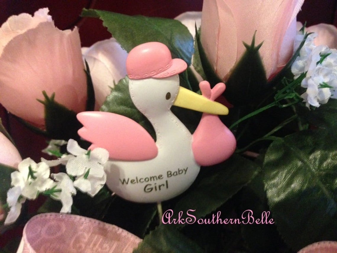 BABY GIRL FLORAL Arrangement Baby Girl Floral New Etsy