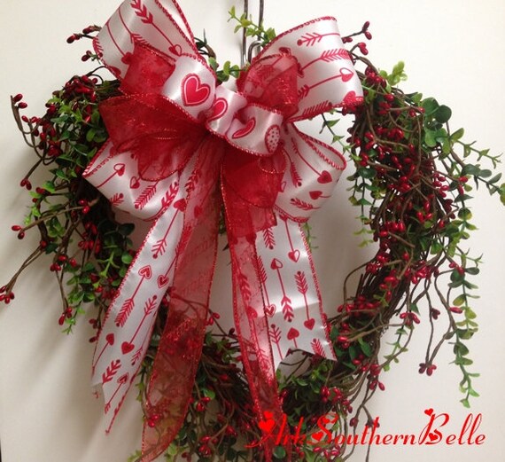 Valentine Heart Wreath Grapevine Heart Wreath Valentine Etsy