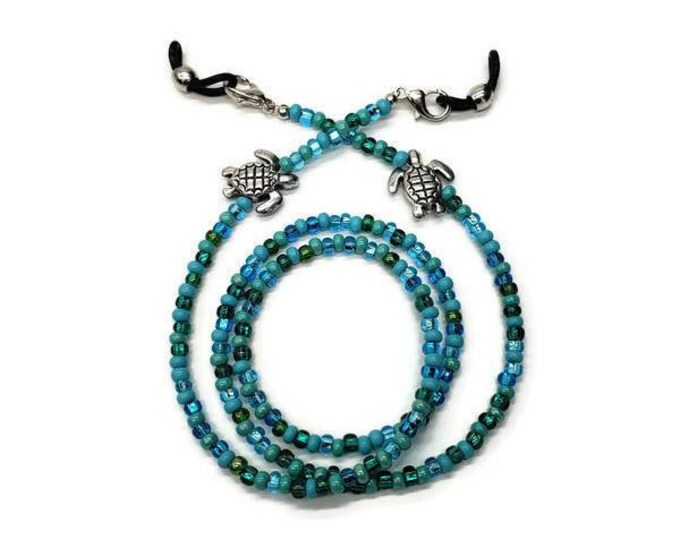 Turtle Eyeglass Chain, Eyeglass Holder for Women, Sea Turtle Gifts