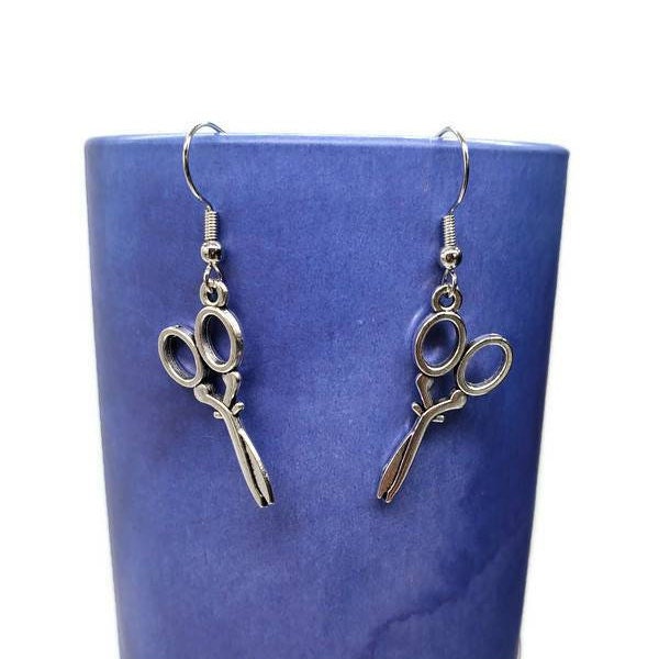 hairstylist gifts for sewer seamstress hairdresser gifts Scissor earrings 