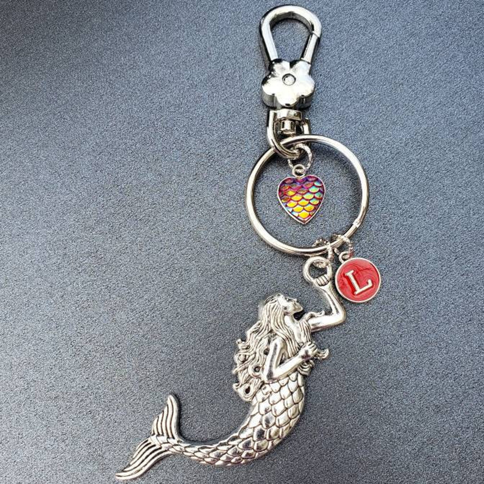 Personalized Keychain for Women Mermaid Keychain Beach Gift Etsy