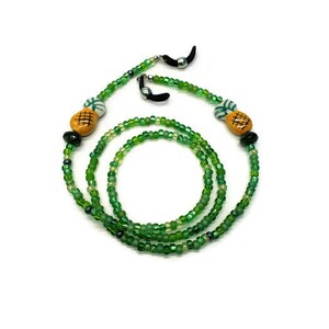 eyeglass chain, eyeglass necklace, eyeglass lanyard, sunglasses chain, sunglass chain, eyeglass holder, eye glass chain, pineapple lover