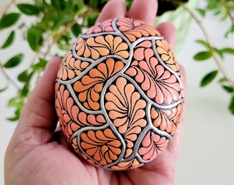 Painted Rock Art | Unique Hand Painted Home Decor Art | Dot Painted Art Stone