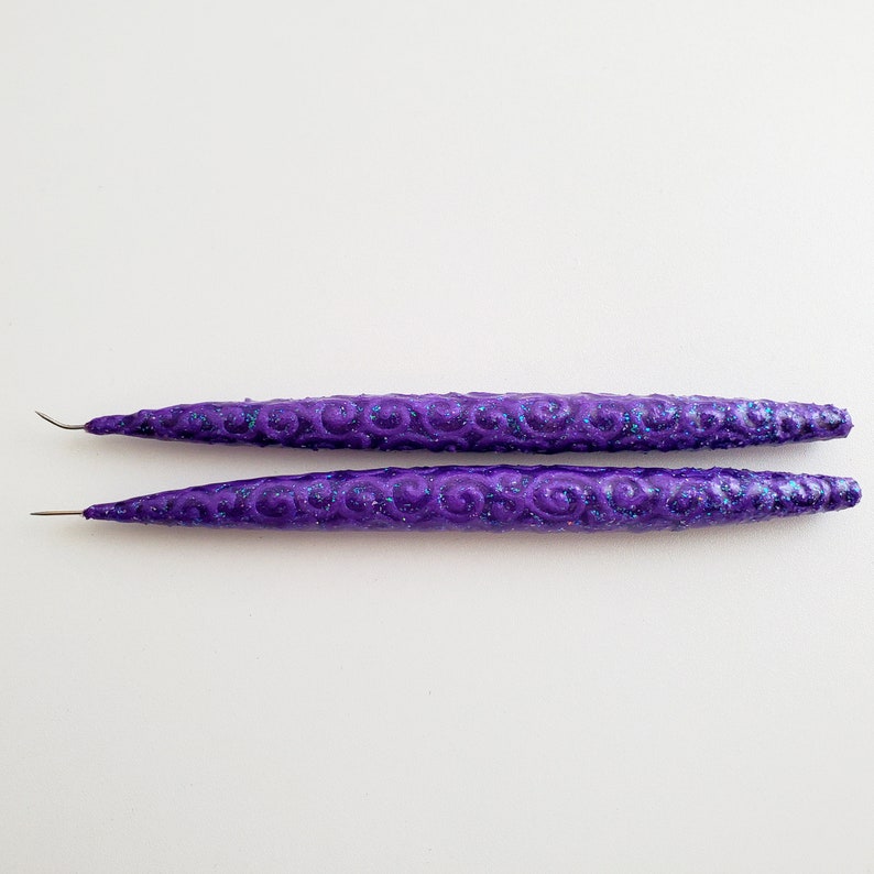 Best Swooshes Tool Extra Sharp Tip Swooshing Tool Purple Swoosh Tool Mandala Dot Art image 5