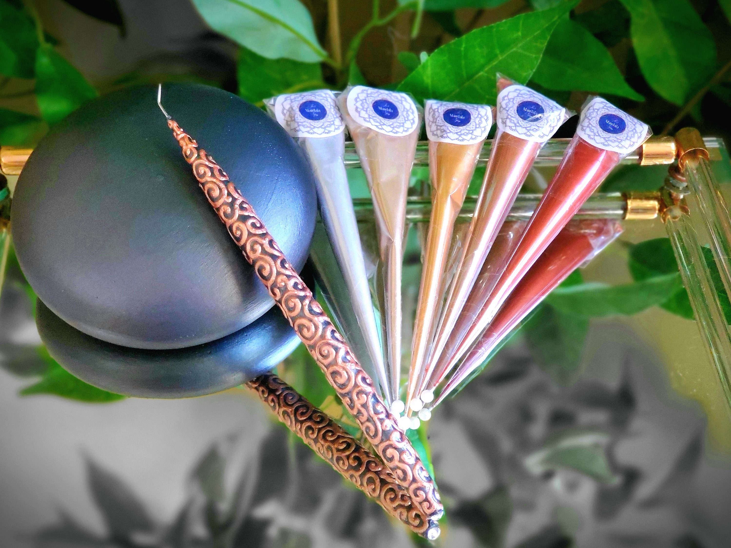 Angle Dotter™ Set of 5 Mandala Curved Dotting Tool Pen Stylus Bent Assorted  Dot Sizes Boho Decor Art Nail Art Original Spiral Ribbon
