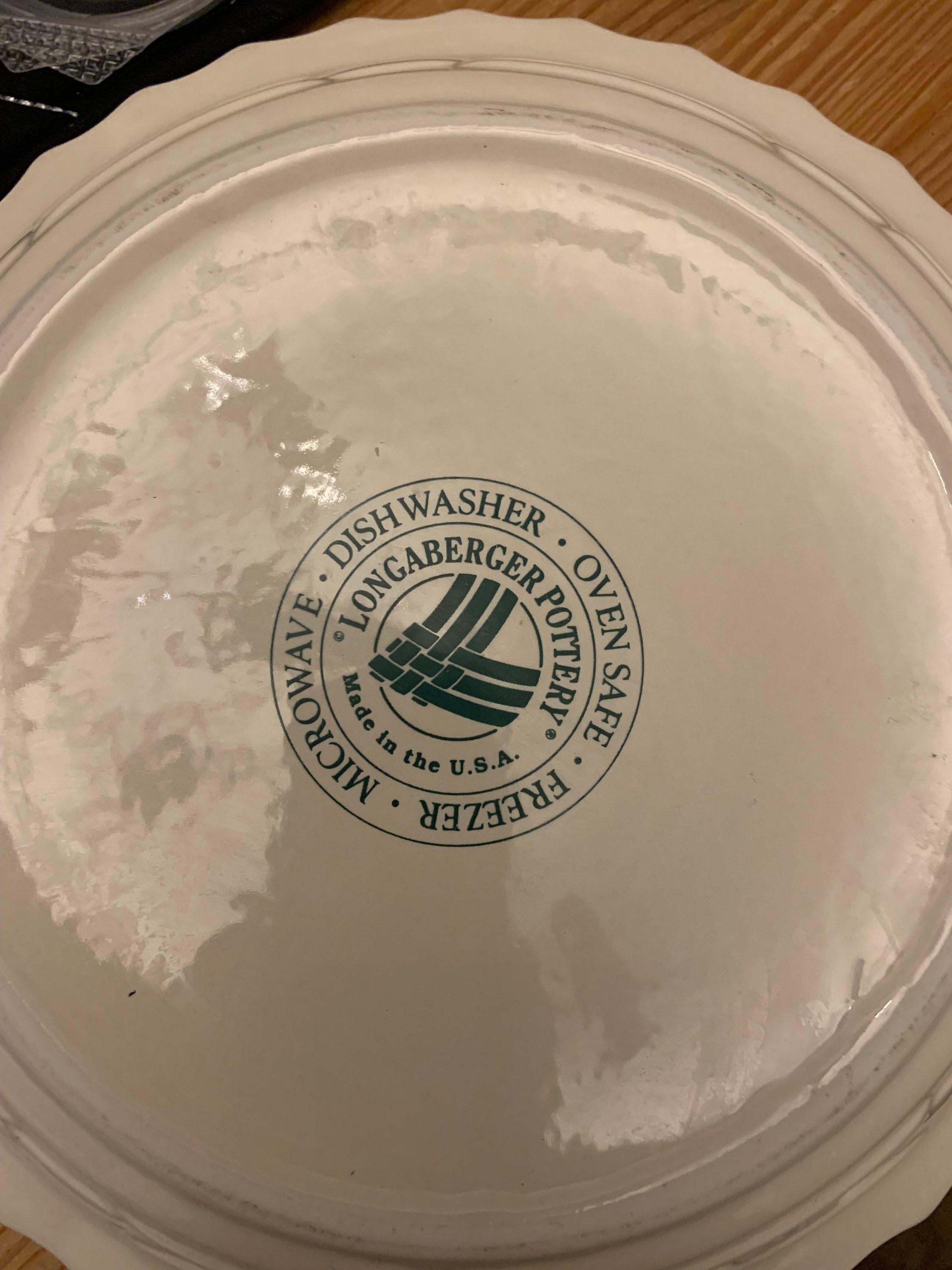 Vintage Woven Traditions Pie Plate by Longaberger Pottery Oven Etsy