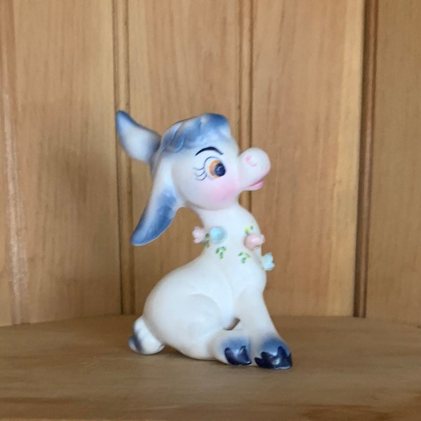 Vintage Anthropomorphic Ceramic Donkey Figurine Mexico