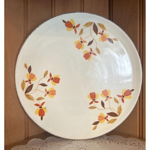 Vintage Hall Dinnerware Cake Plate Platter Autumn Restaurant Mary Dunbar Superior Hall Quality Dinnerware Retro Diner