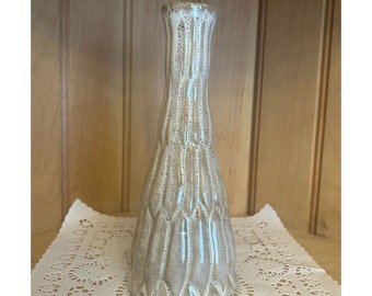 Vintage Bloomingville Pottery Danish Modern Taupe Botanical Stoneware Bud Flower Vase