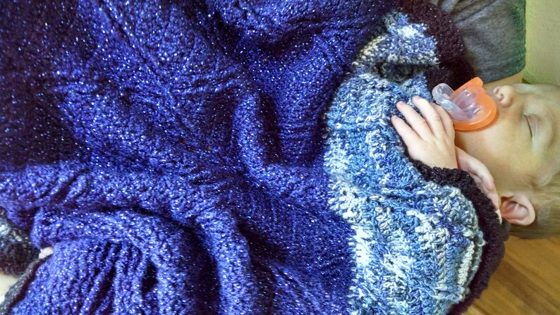 Starry Skies Crochet Baby Blanket