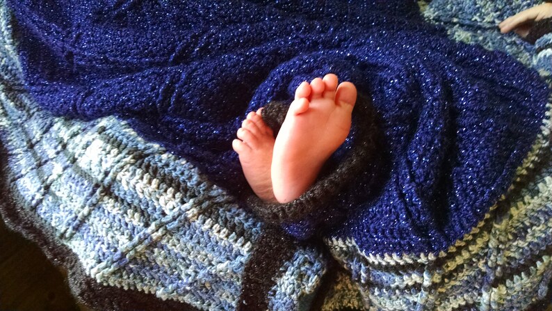 Starry Skies Crochet Baby Blanket