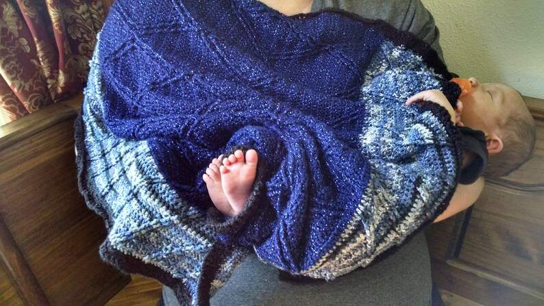 Starry Skies Crochet Baby Blanket