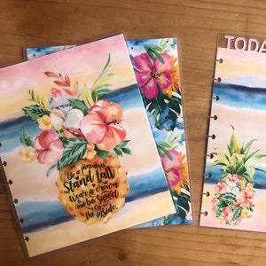 Pineapple Happy planner cover. Planner covers for happy planner, tul jr, Erin Condren.