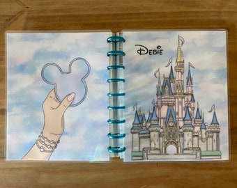 Disney castle planner covers. Available micro, mini and classic and big happy planner. Planner supplies, accessories. Erin Condren