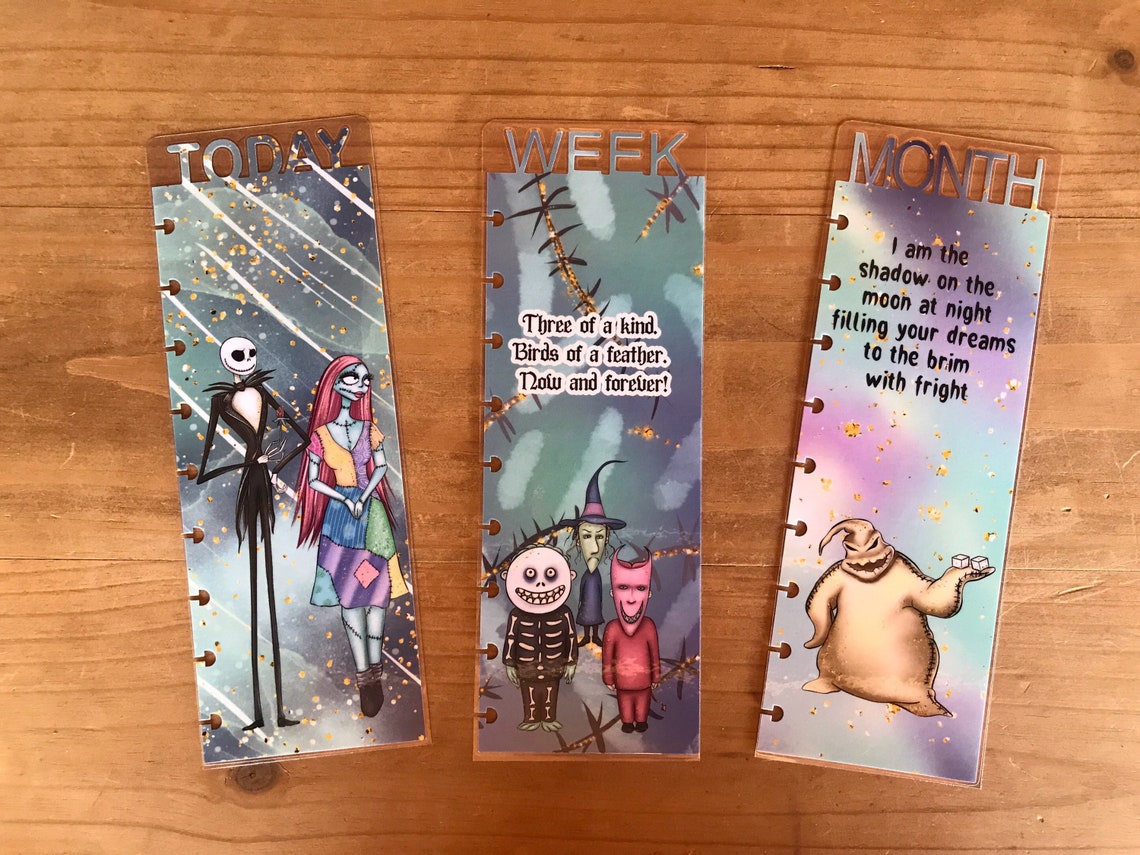 Nightmare before Christmas Happy planner covers. Planner Etsy