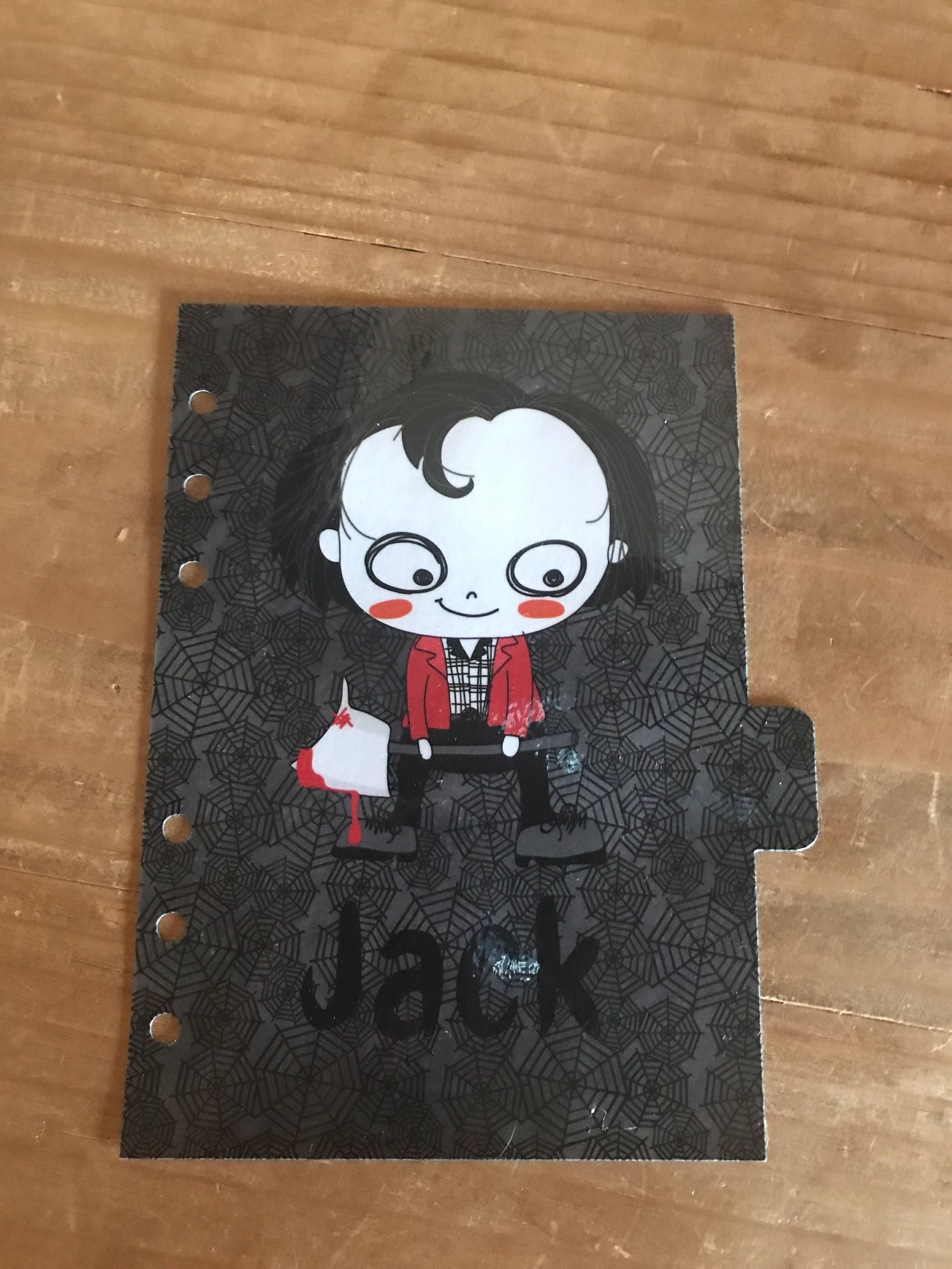 Horror Film Halloween Themed Planner Dividers. Each Divider Has a ...